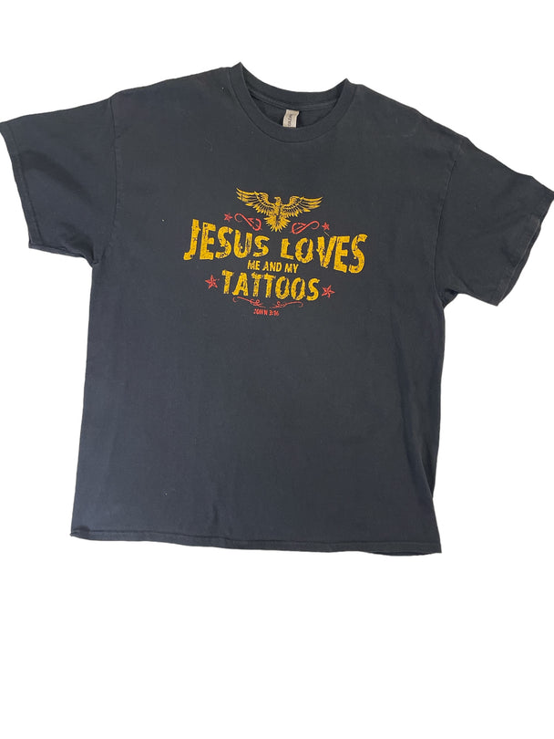 JESUS LOVES ME AND MY TATTOOS. JOHN 3:16